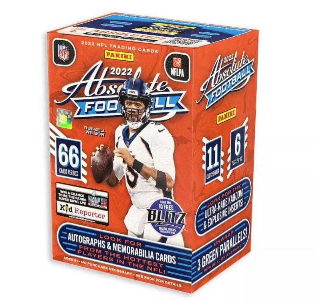 2022 Panini NFL Absolute Football Trading Card Blaster Box