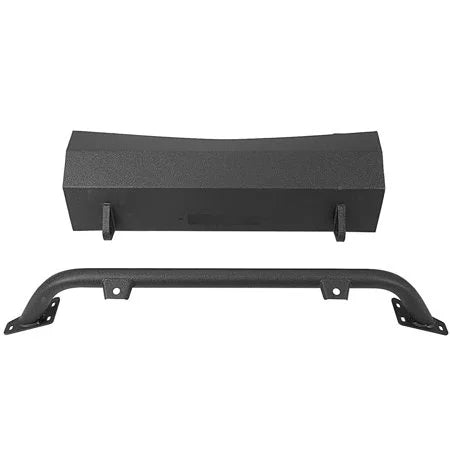 Kojem Front Bumper Push Bar Fit for 2007-2013 Chevy Silverado 1500 w/ Winch Plate D-Rings -2 Packages 2008 2009 2010 2011 2012 Steel Powder Coated