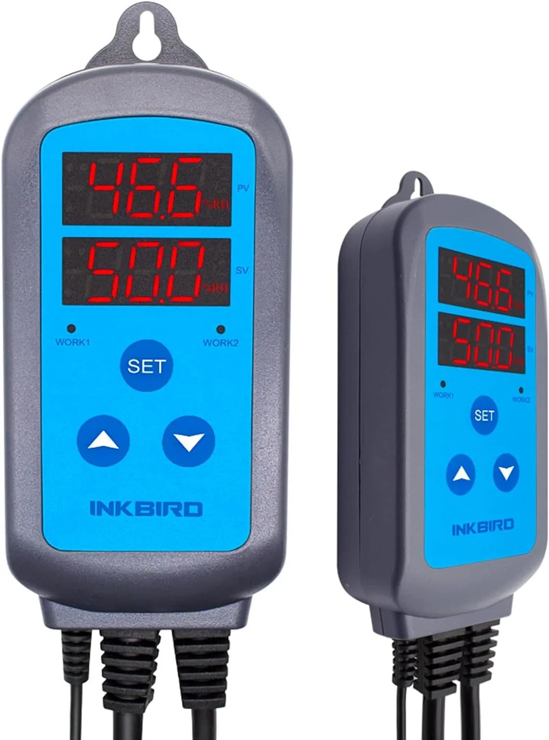 Humidity Controller IHC200 Inkbird Humidistat Mushroom Greenhouse Pre Wired Outlet Dual Stage Humidifier Dehumidifier.