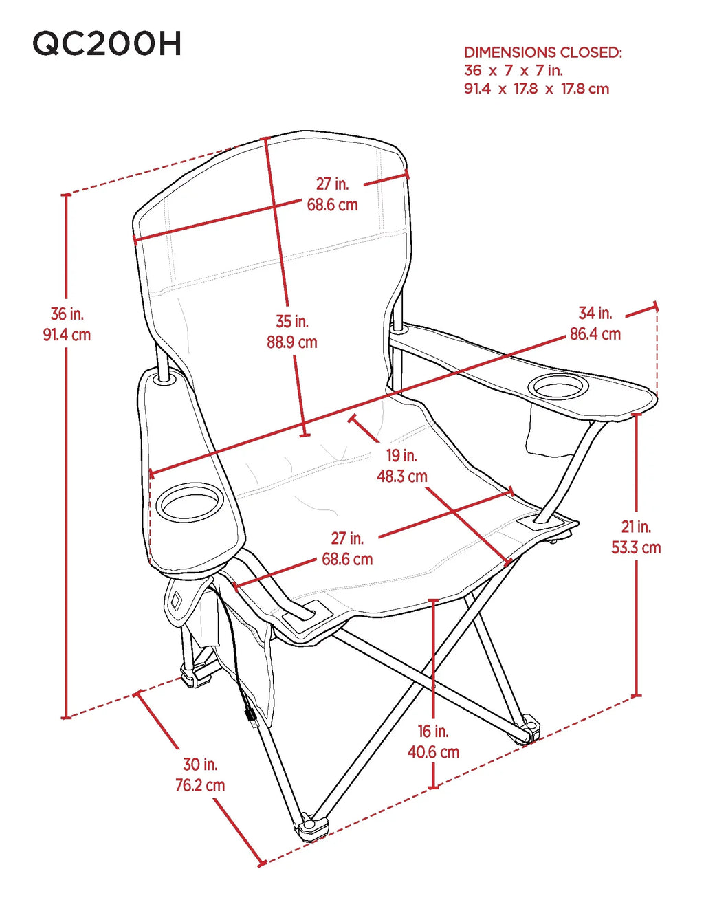 Heated Deluxe Quad chair