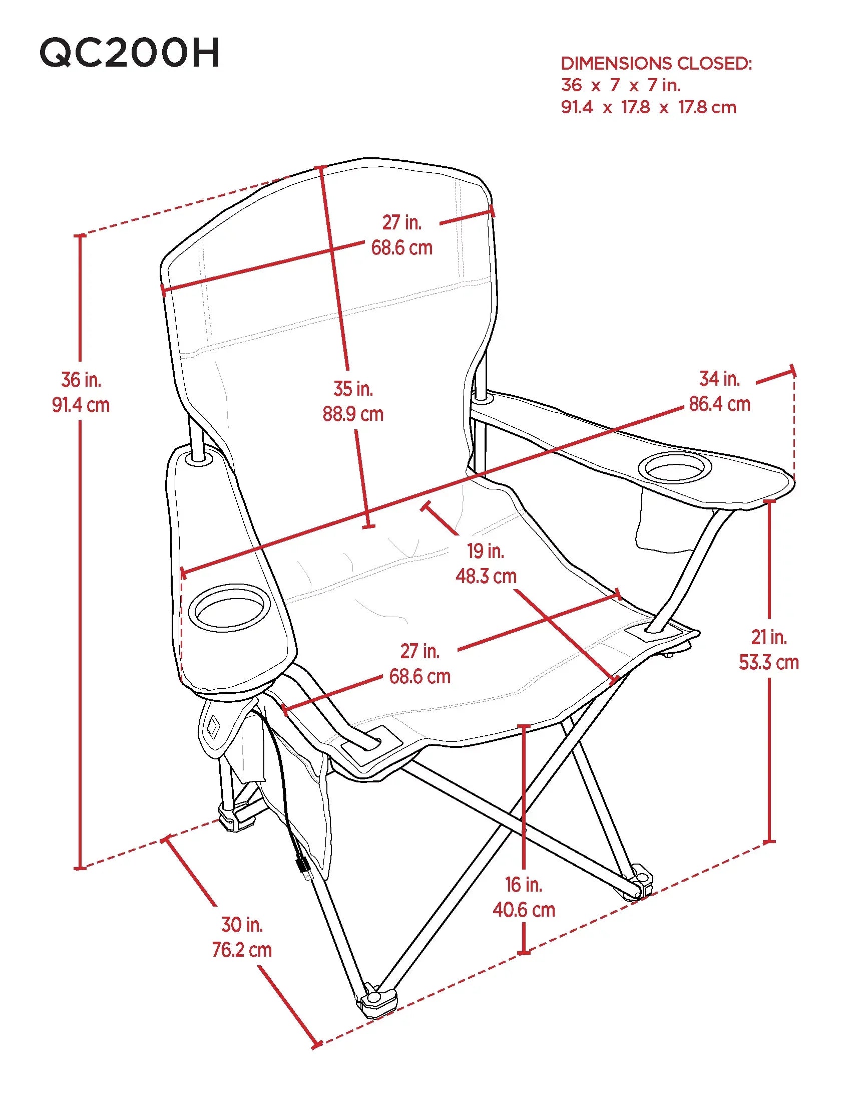 Heated Deluxe Quad chair