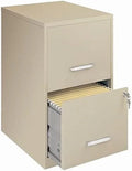 HBBOOMLIFE Scranton &amp; Co 2 Drawer Letter File Cabinet in Putty