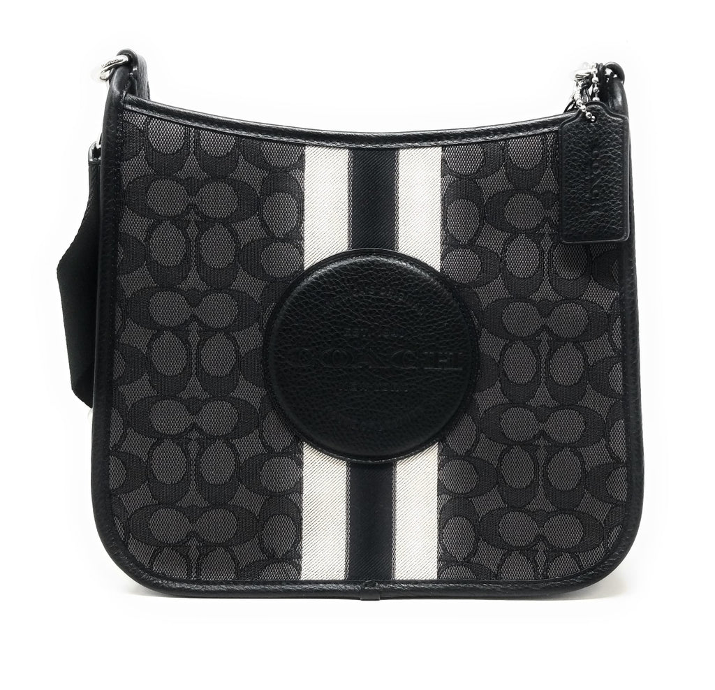 Coach Dempsey Ebony Patch File Crossbody Bag