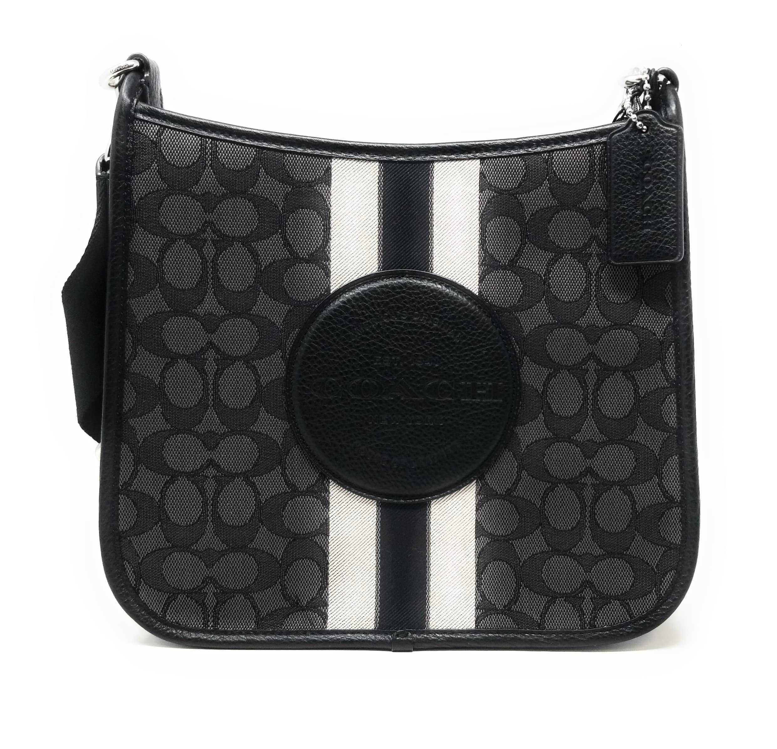 Coach Dempsey Ebony Patch File Crossbody Bag