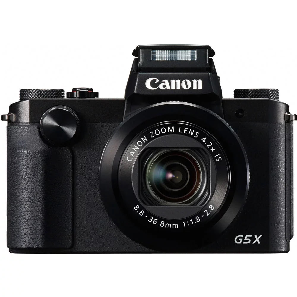 PowerShot G5 X Digital Camera (0510C001), 64GB Card, Card Reader, Deluxe Soft Bag, Flex Tripod, Hand Strap, Memory Wallet, Cleaning Kit (International Model)