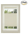 Achim Home Furnishings Top-Down Cordless Honeycomb Cellular Pleated Shade, 31 by 64", Alabaster (Set of 2)