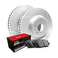 R1 Concepts Rear Brakes and Rotors Kit |Rear Brake Pads| Brake Rotors and Pads| Optimum OEp Brake Pads and Rotors|fits 2008-2017 Audi Q5, S4, S5, SQ5