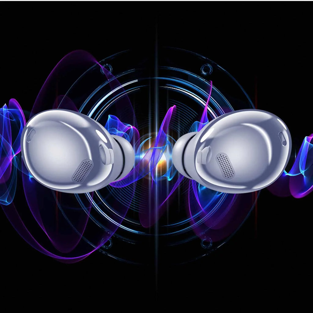 UrbanX Street Buds Pro True Bluetooth Wireless Earbuds For Gionee P8 Max With Active Noise Cancelling (Wireless Charging Case Included) Purple