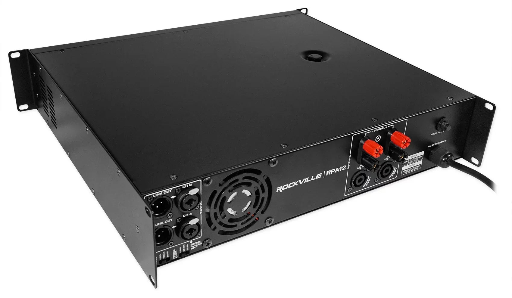 Rockville SBG1188 18" Pro DJ PA Subwoofer Sub+5000w 2-Channel Amplifier+Cable