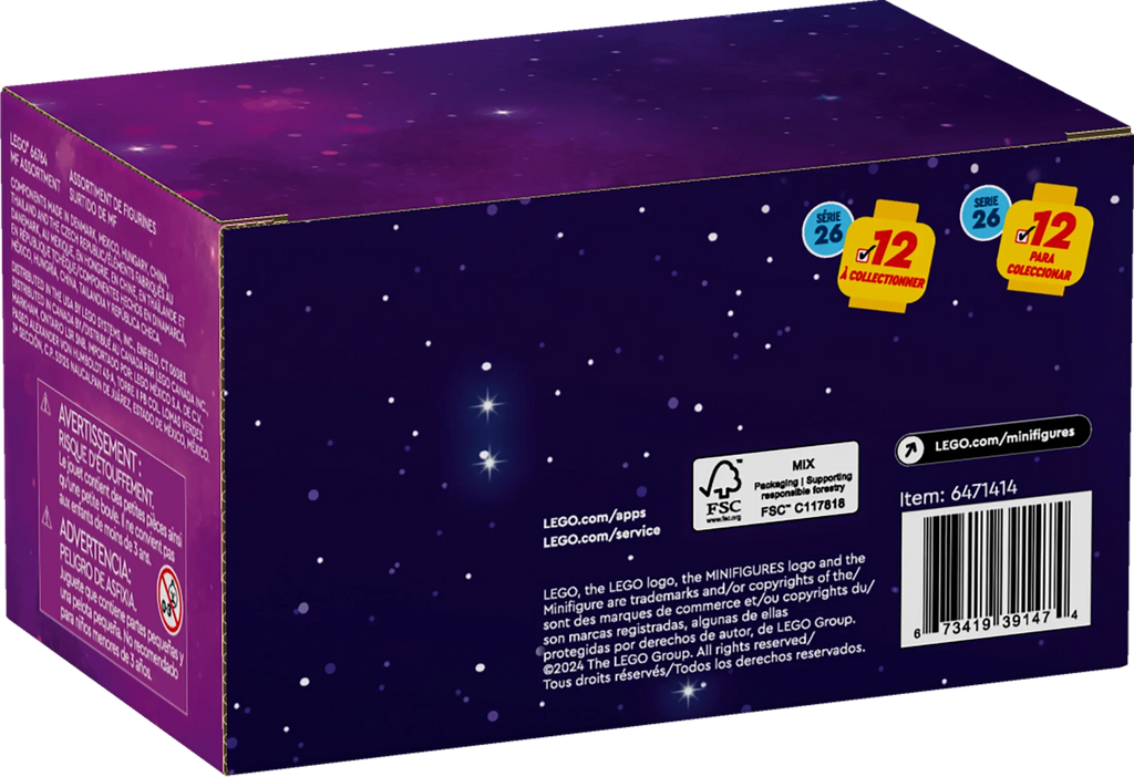 LEGO Minifigures Series 26 Space 6 Pack, Multi Pack of Collectible Minifigures for Kids, Sci-Fi Toy Building Set for Independent Play, Gift Idea for Boys and Girls Aged 5 Years Old and Up, 66764