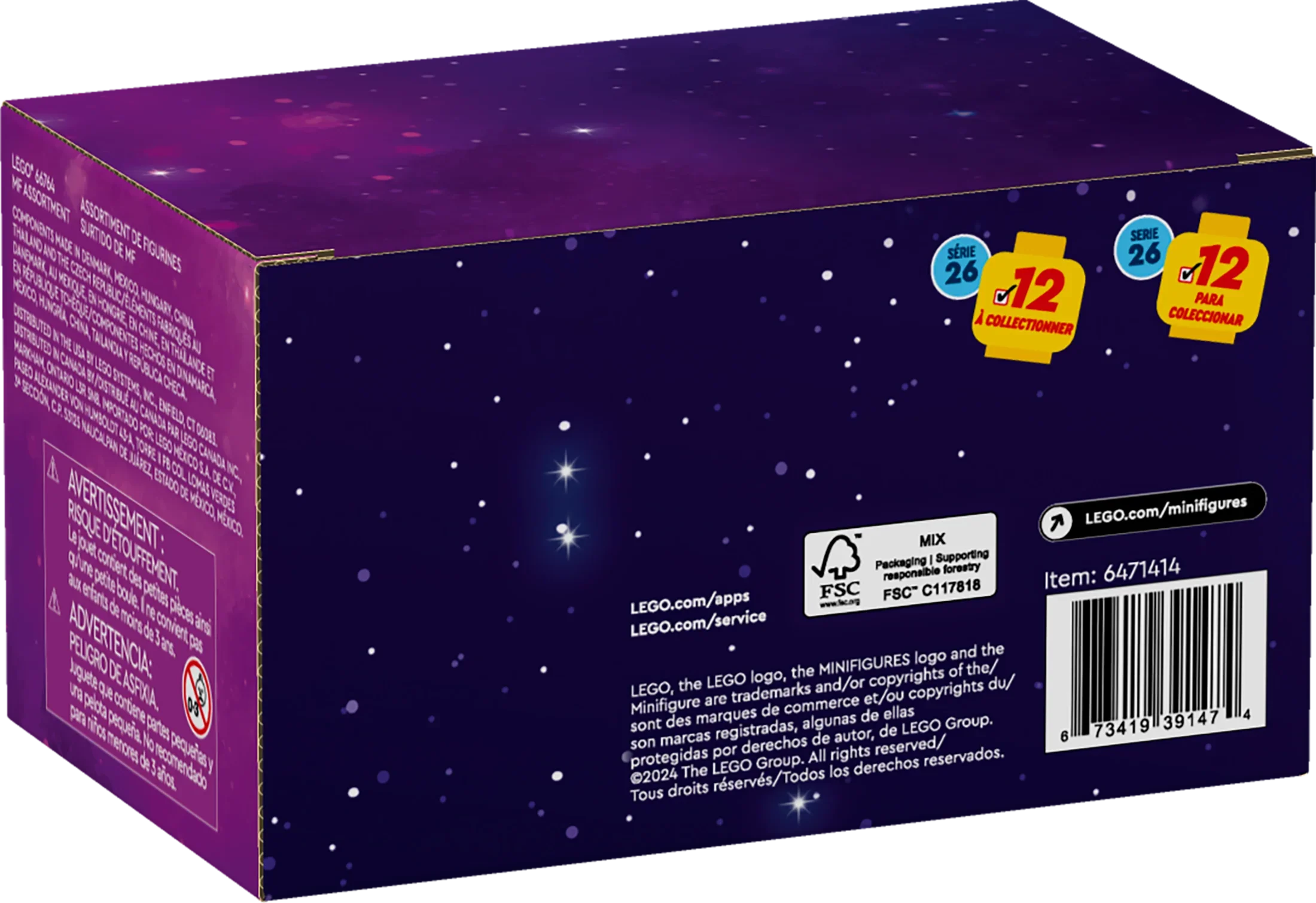 LEGO Minifigures Series 26 Space 6 Pack, Multi Pack of Collectible Minifigures for Kids, Sci-Fi Toy Building Set for Independent Play, Gift Idea for Boys and Girls Aged 5 Years Old and Up, 66764