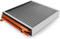 20" x 20" Water to Air Heat Exchanger with 1" Copper Ports Perfectly with Outdoor Furnace Ideal for Residential HVAC System