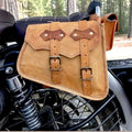 SAINTSTAG Leather Saddle Side Brown Rustic Bike Bag