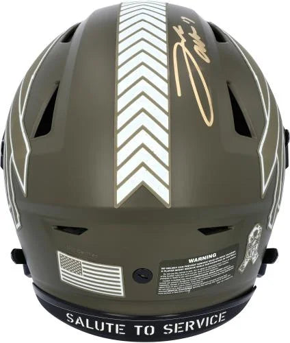 Josh Allen Buffalo Bills Autographed Rid 2022 Salute To Service Speed Authentic Helmet - Fanatics Authentic Certified