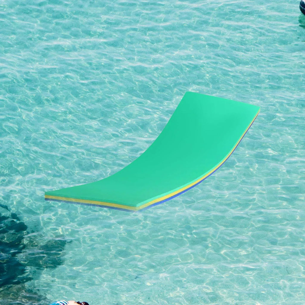GARENDE Water Mat 3 Layer Raft for Pool Relaxing Tear Resistant Floats Yellow
