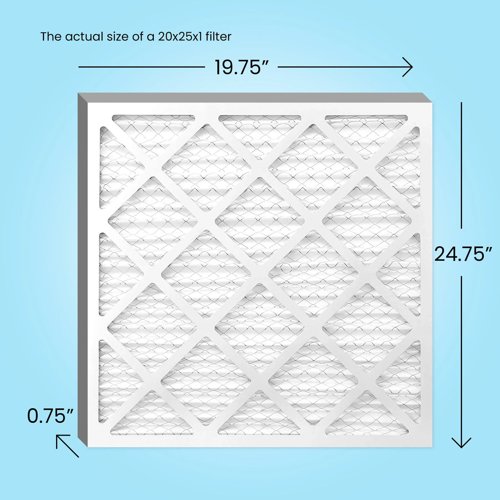 Simply Filters, 20x25x1 Air Filter, MERV 11, MPR 1000, AC Furnace Air Filter, 4-Pack