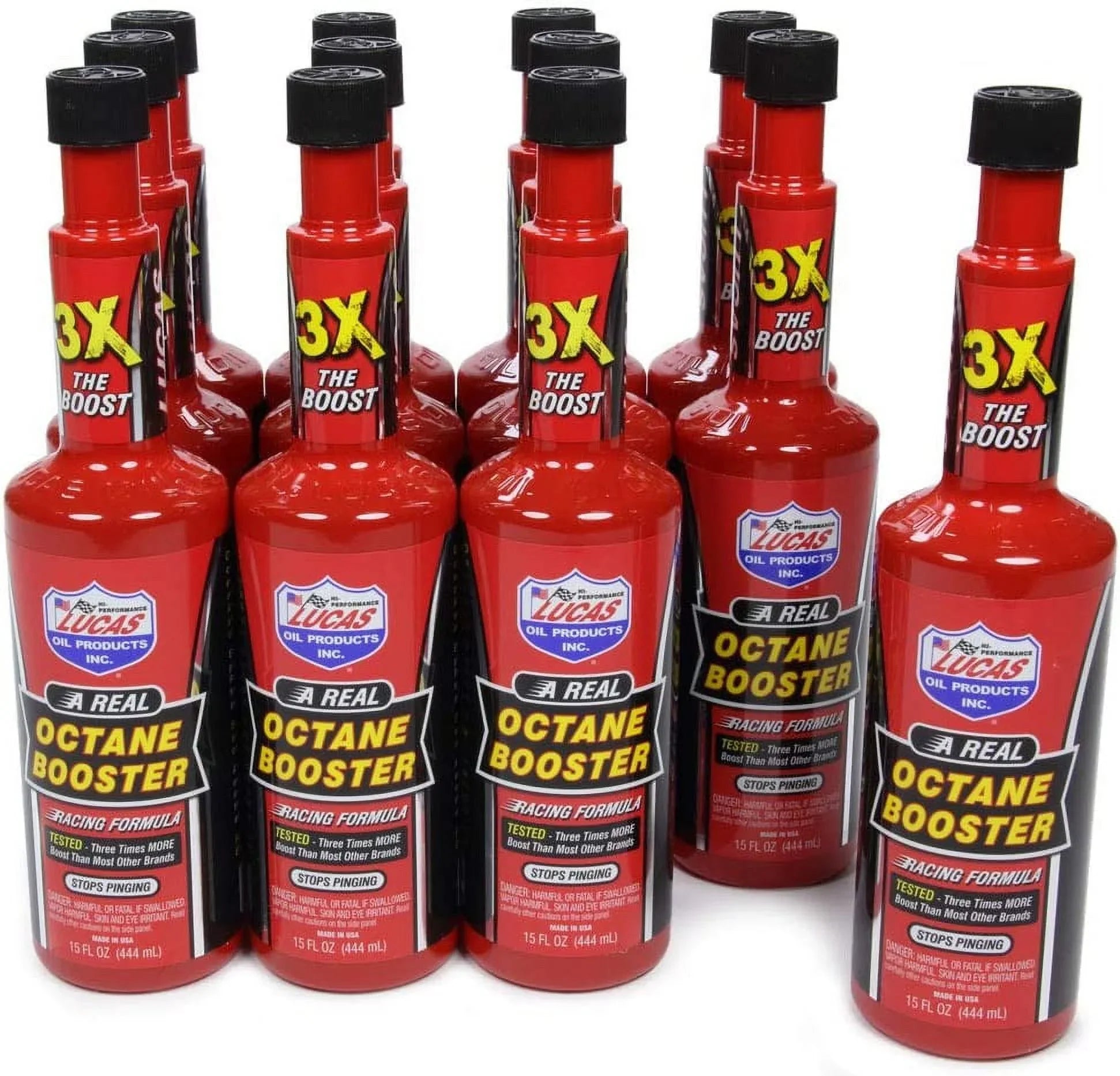 Lucas Oil 10026-PK12 Octane Booster - 15 oz Pack of 12