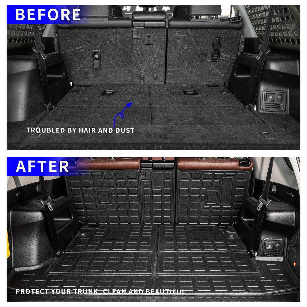 Fit 2010-2023 4Runner 7 Seats Trunk Mat Cargo Liner 4 Runner Accessories (Fit 2nd&3rd Row)