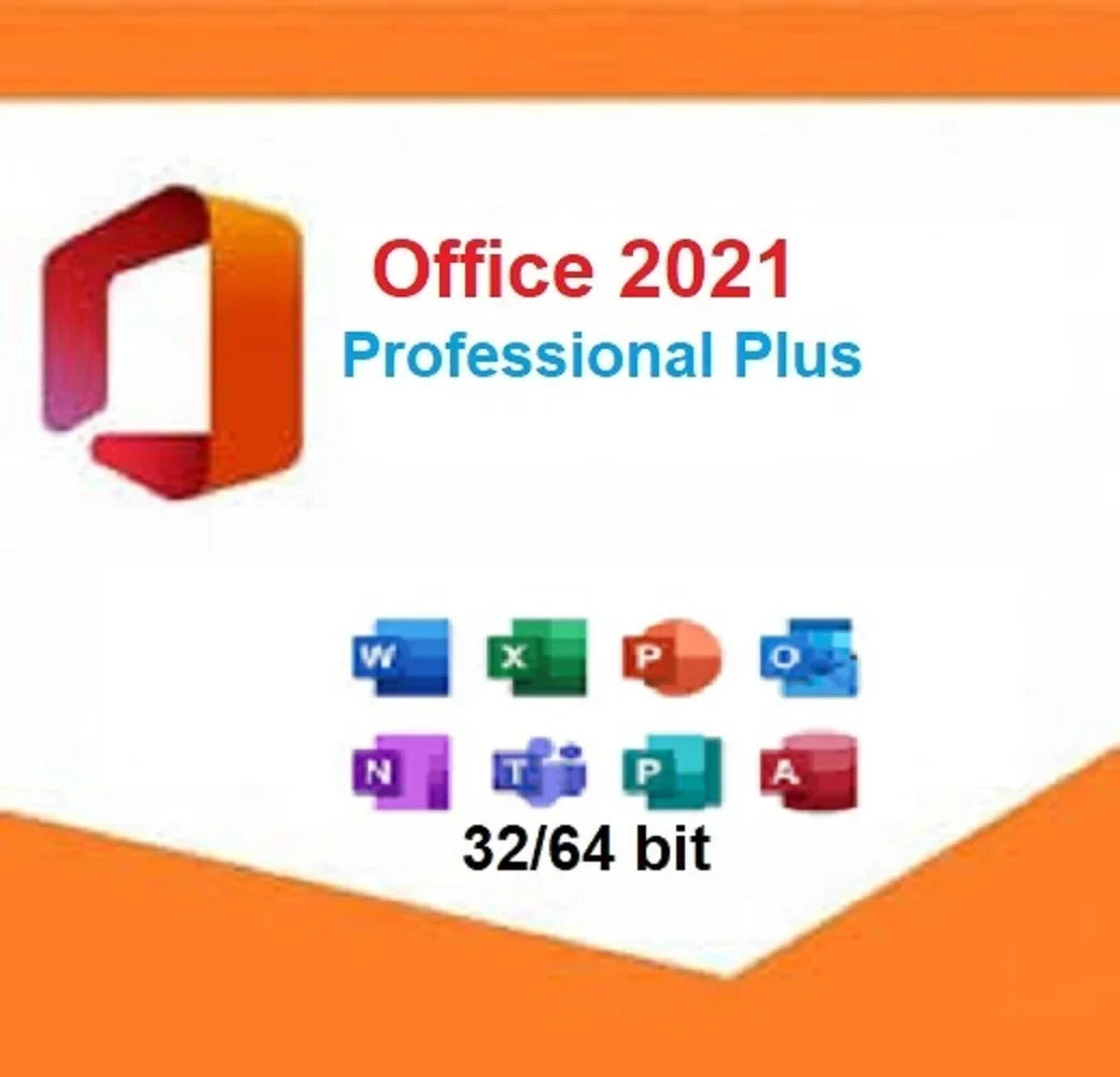 office 2021 pro plus for windows (key card) with a free dvd(no return is accepted)