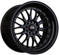 XXR 536 15x8 4x100/4x114.3 20et Jet / Gold Rivets Wheel