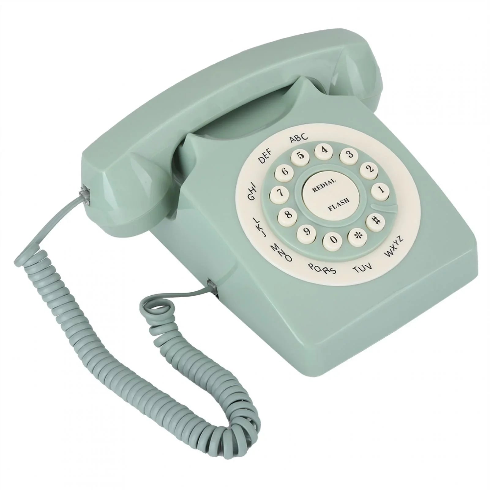 Aigend Telephone - Antique European Vintag Landline Telephone Green High Definition Call Large Clear Button