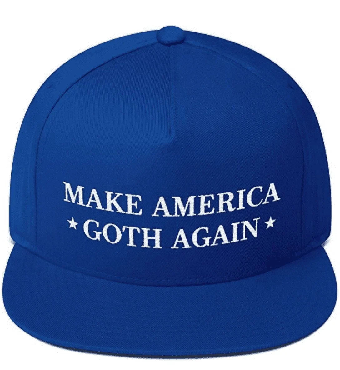 Make America Goth Again Hat (Flat Bill), Royal Blue Hat