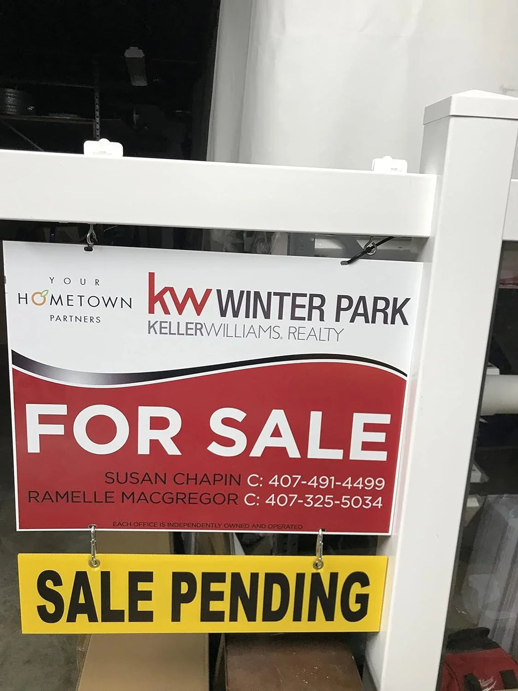 5 Pack SALE PENDING Yellow Sign 6” X 24" (SALE PENDING) Pre-Printed Double Sides Wrinkled Plastic 4Mm, Sign Board 4Mmthick, ***Sign , Metal Sign & Sign Post Not Included, Ship Same D