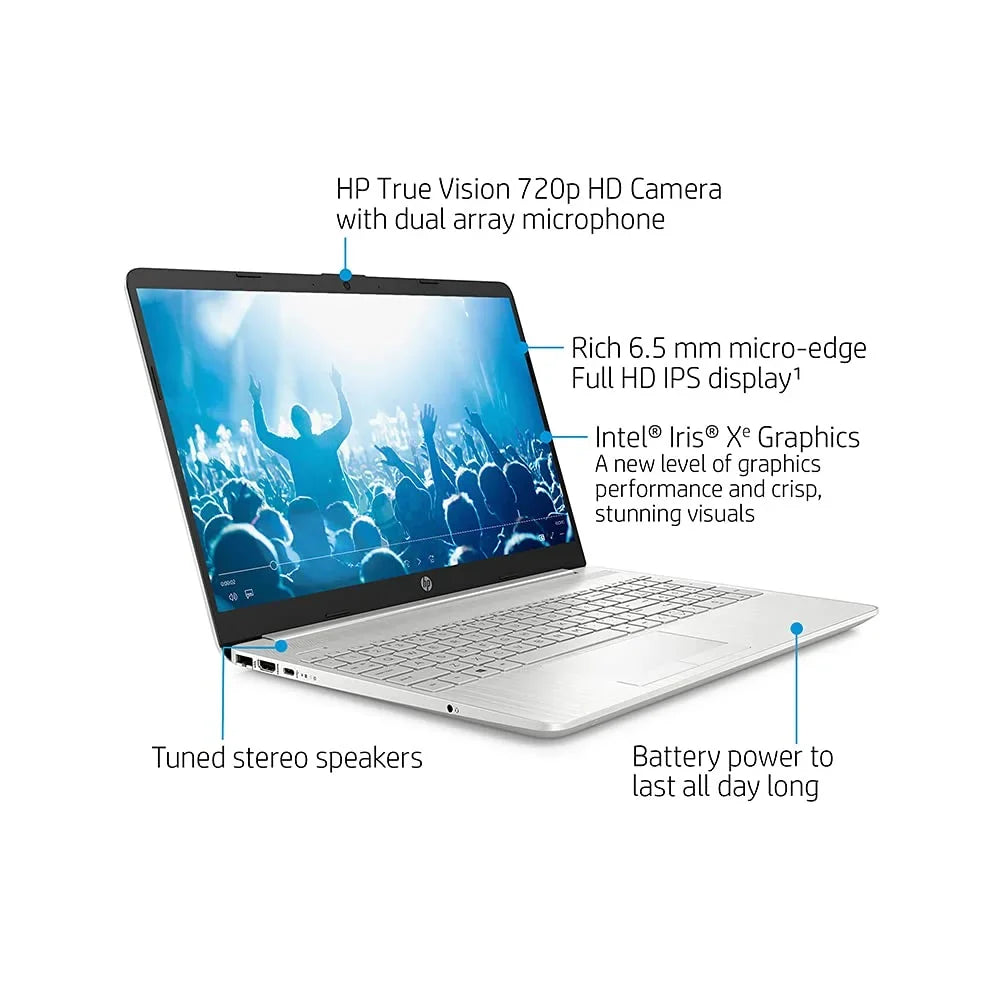 2021 15.6" FHD Laptop Computer, 11th Gen Core i5-1135G7(Beats i7-1065g7), 16GB DDR4 RAM, 1TB PCIe SSD, Iris Xe Graphics, HD Webcam, Stereo Speakers, Windows 10, Silver, 32GB USB Card
