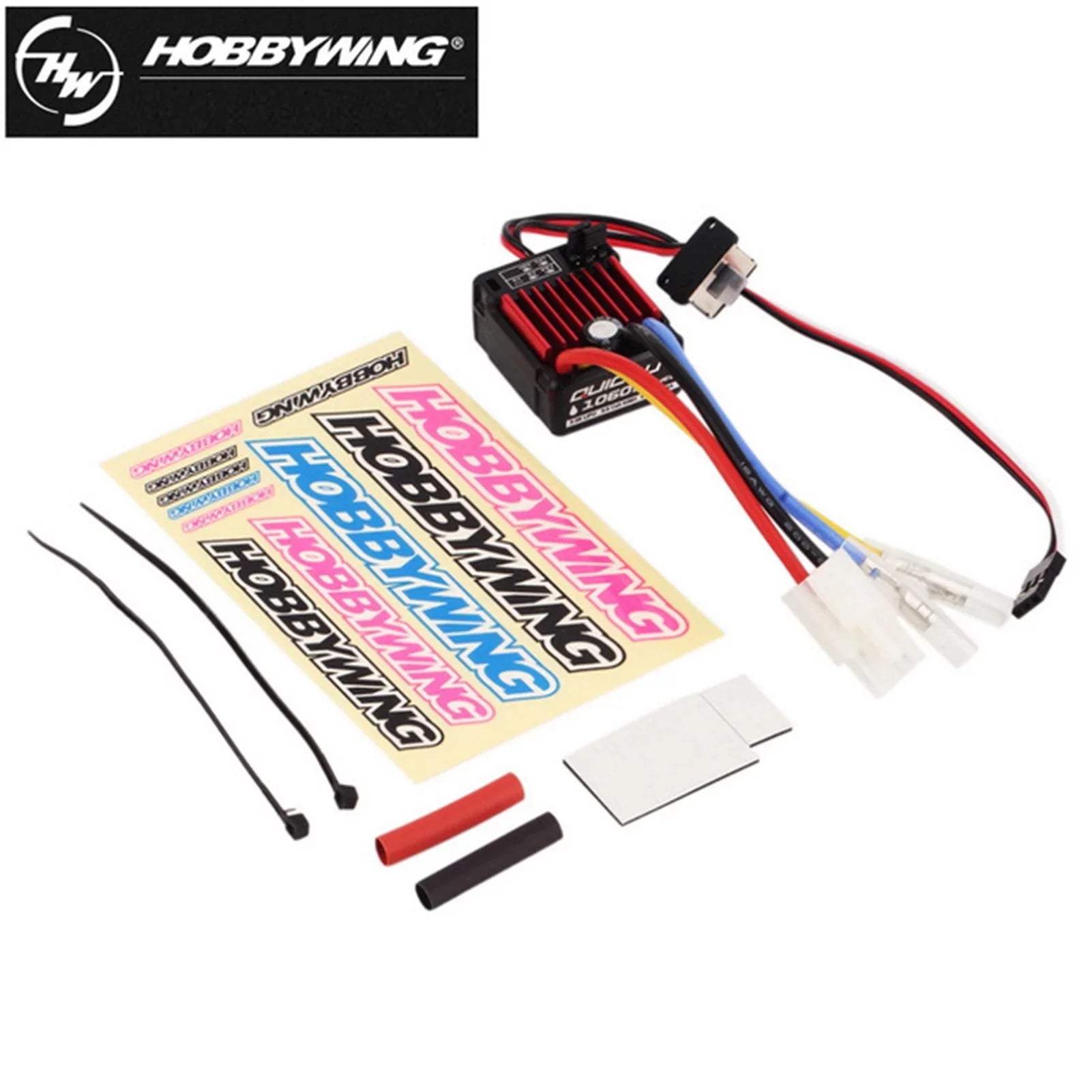 Pinnaco HobbyWing QuicRun 1060 60A Brushed Electronic Speed Controller ESC for 1/10 RC Car