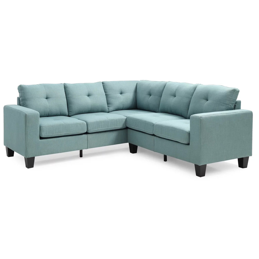 Homestock Retro Renaissance G500B-SC Sectional , TEAL