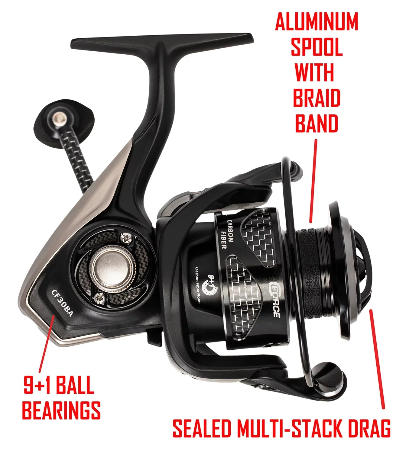 Ardent C Force Spinning Reel, 3000 size. 5.2:1 Gear Ratio