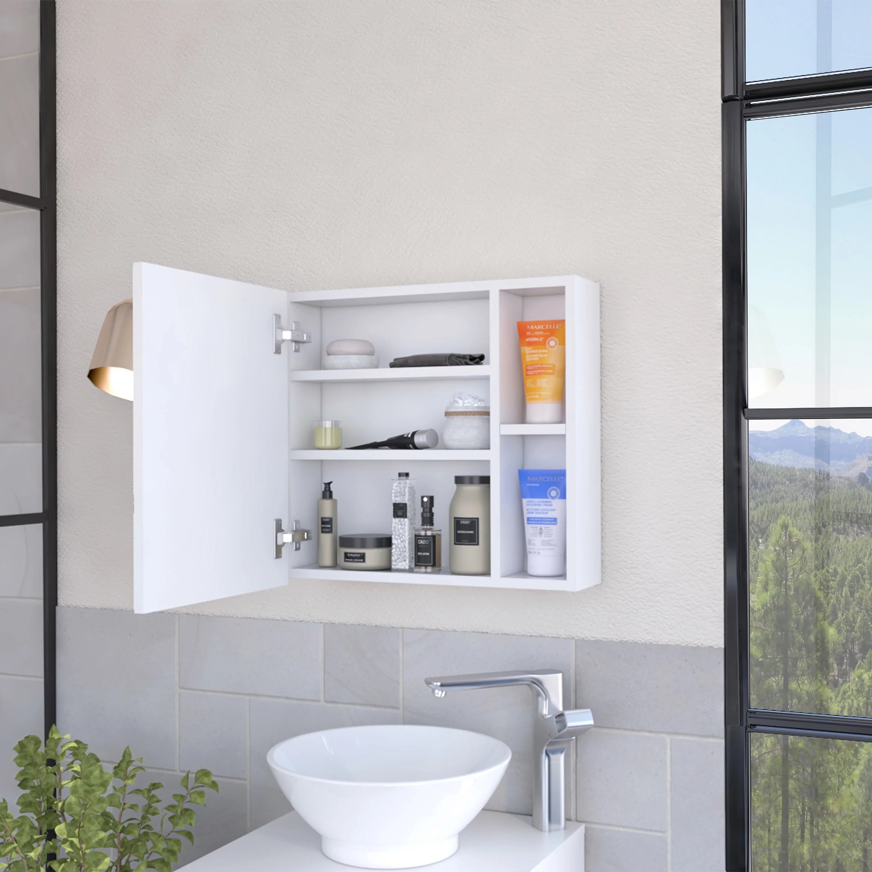 Elegant 2-Shelf Medicine Cabinet - 24.25 | Style Upgrade