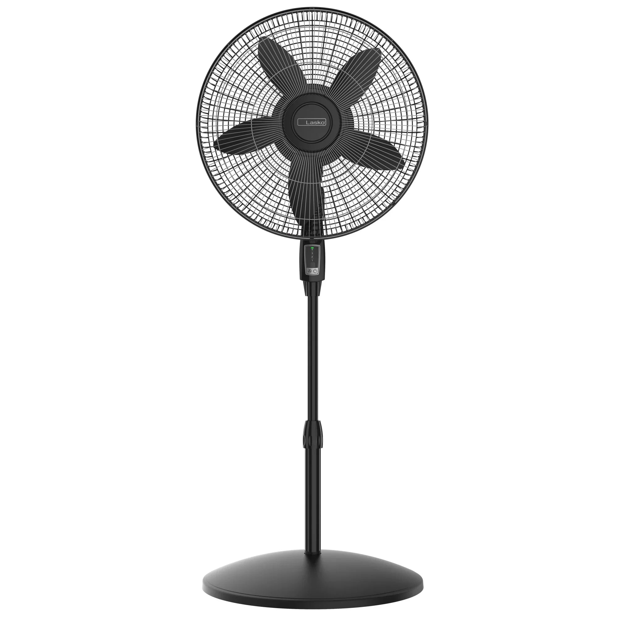 Lasko Cyclone Max 18" 4-Speed Large Room Pedestal Fan with Remote, 53" H, Ebony S18605, New