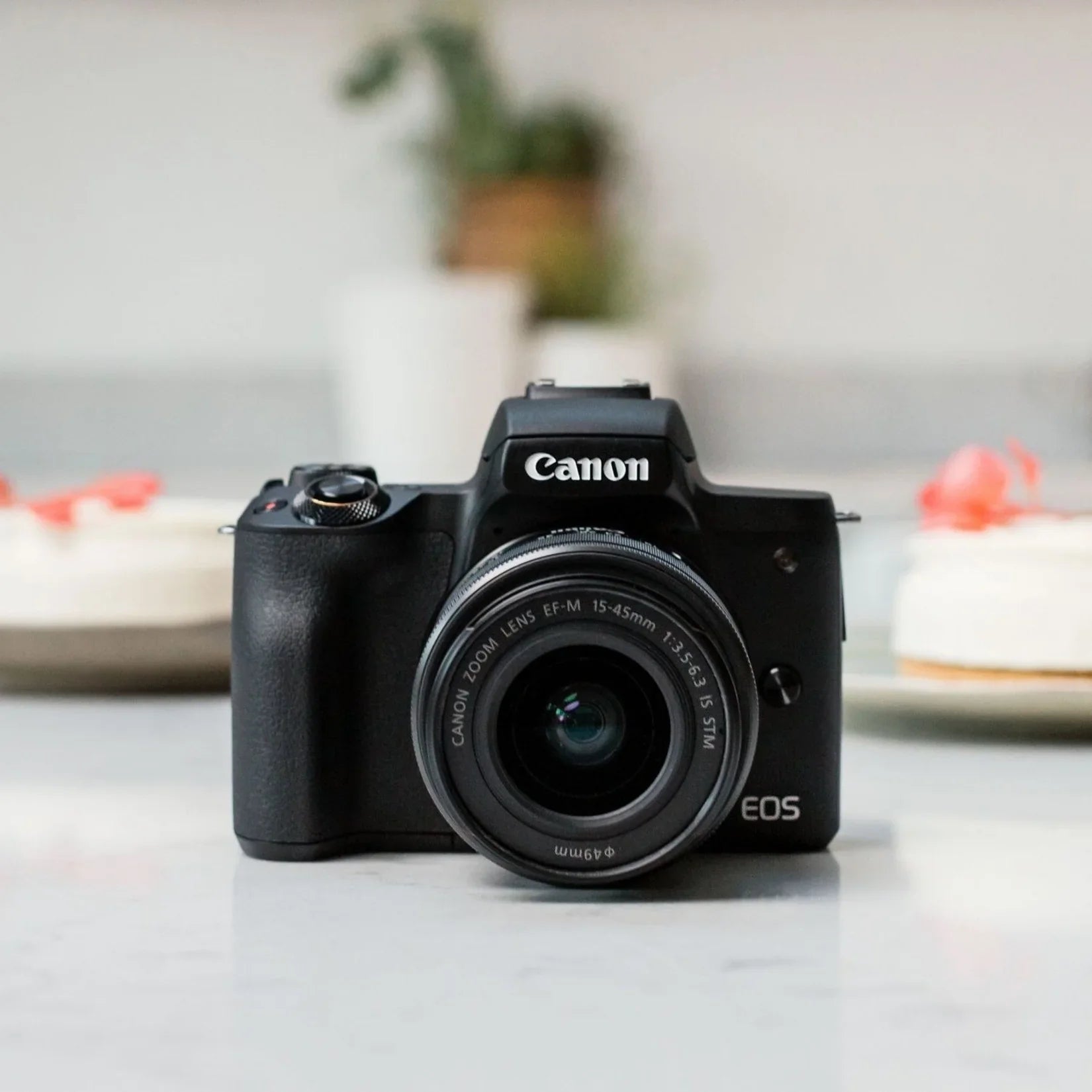 EOS M50 Mark II 24.1 Megapixel Mirrorless Camera with Lens, 0.59", 1.77", Ebony