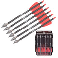 7.5" Crossbow Bolts Carbon Arrows with Broadheads for EK Cobra R9 Bow Hunting