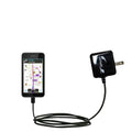 Gomadic ligent Compact AC Home Wall Charger suitable for the Nokia Lumia 530 - High output power with a convenient, foldable plug design - Uses T