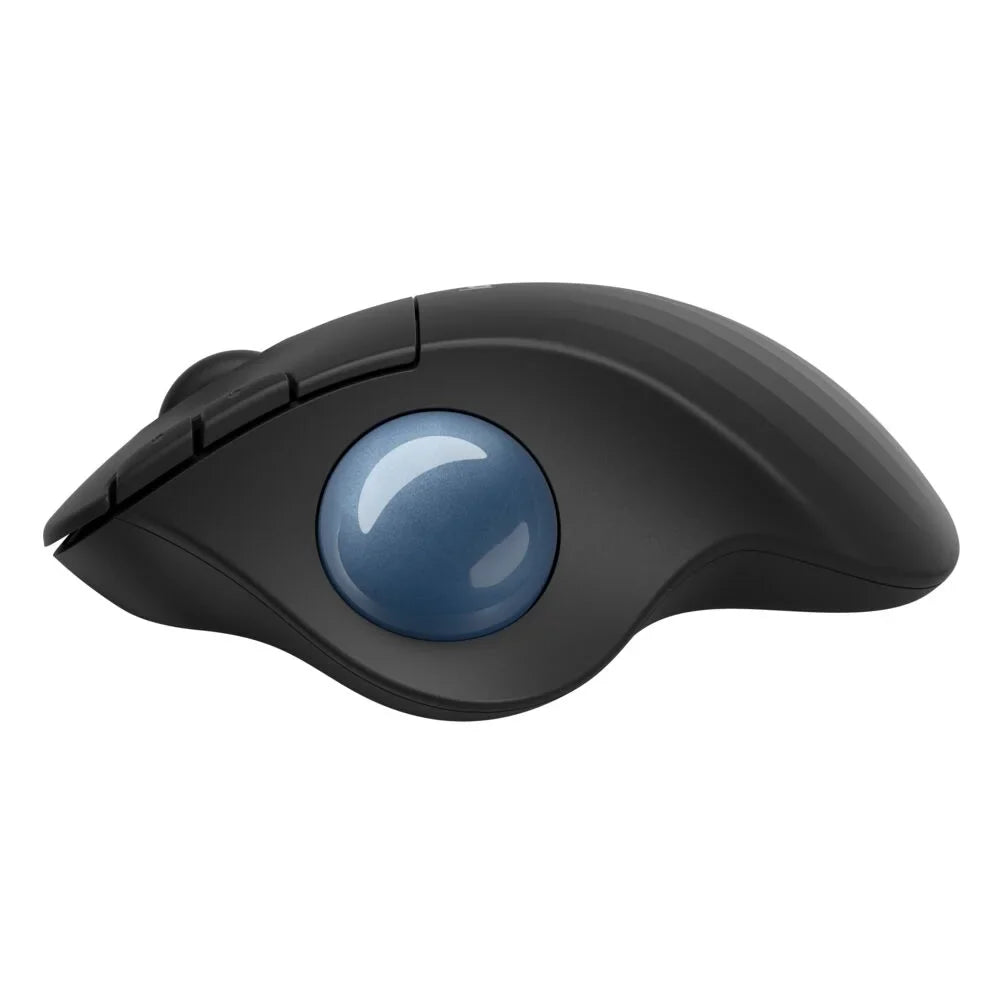 Logitech Ergonomic Wireless Trackball Mouse, Easy Thumb Control, Smooth Tracking, Ebony