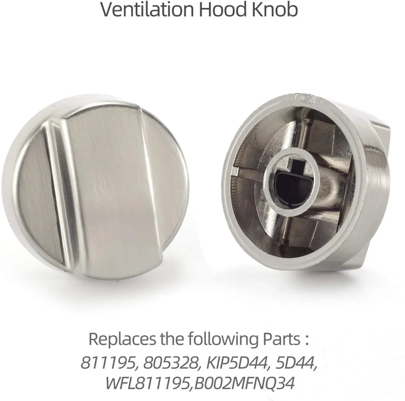 811195 Wolf Hood Knob Part Fit 56 Models for Sub-Zero Wolf Pro Ventilation Hood Knob Replacement 805328 KIP5D44 5D44 B002MFNQ34 - （2 Pack）