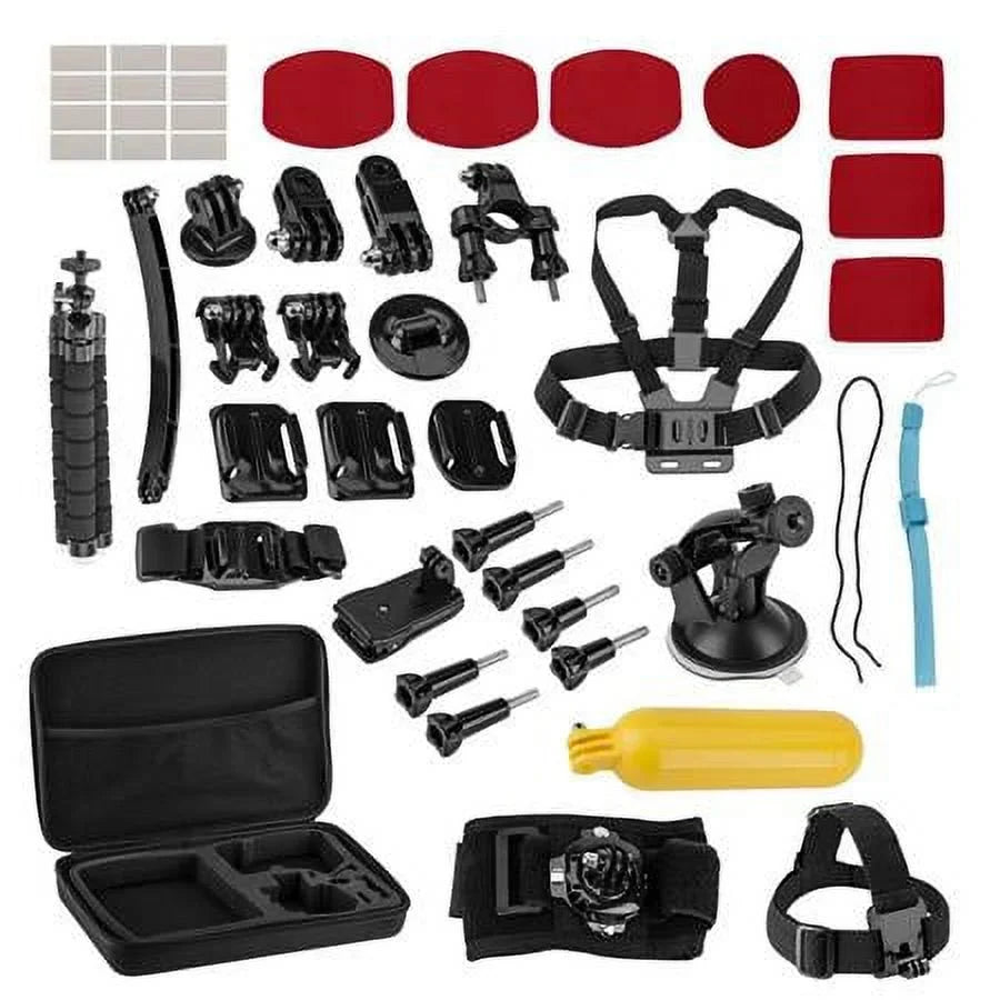 Action 2 4K Ultra HD Dual-Screen Combo Camera Bundle with 64GB microSD Memory Card, Froggi Extreme Sport 40-pc Accessories Kit