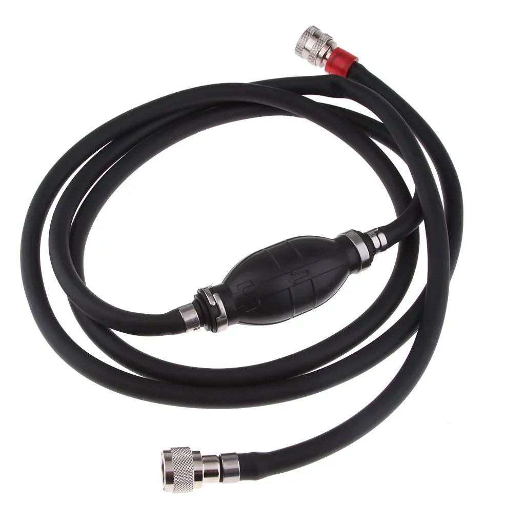 Fuel Line Assembly Hose Line Marine Outboard Boat Motor Fuel Assembly 8FT Dark - Suitable for Boats, RVs, Tractors, and Caravans