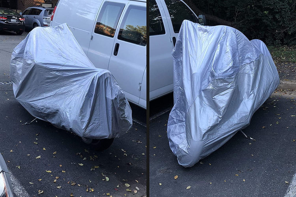 Weatherproof Motorcycle Cover Compatible With 2013 Beta Evo 250 4-stroke - Outdoor & Indoor - Protect From Rain Water, Snow, Sun - Reinforced Securing Straps - Durable Material - Free Storage Bag