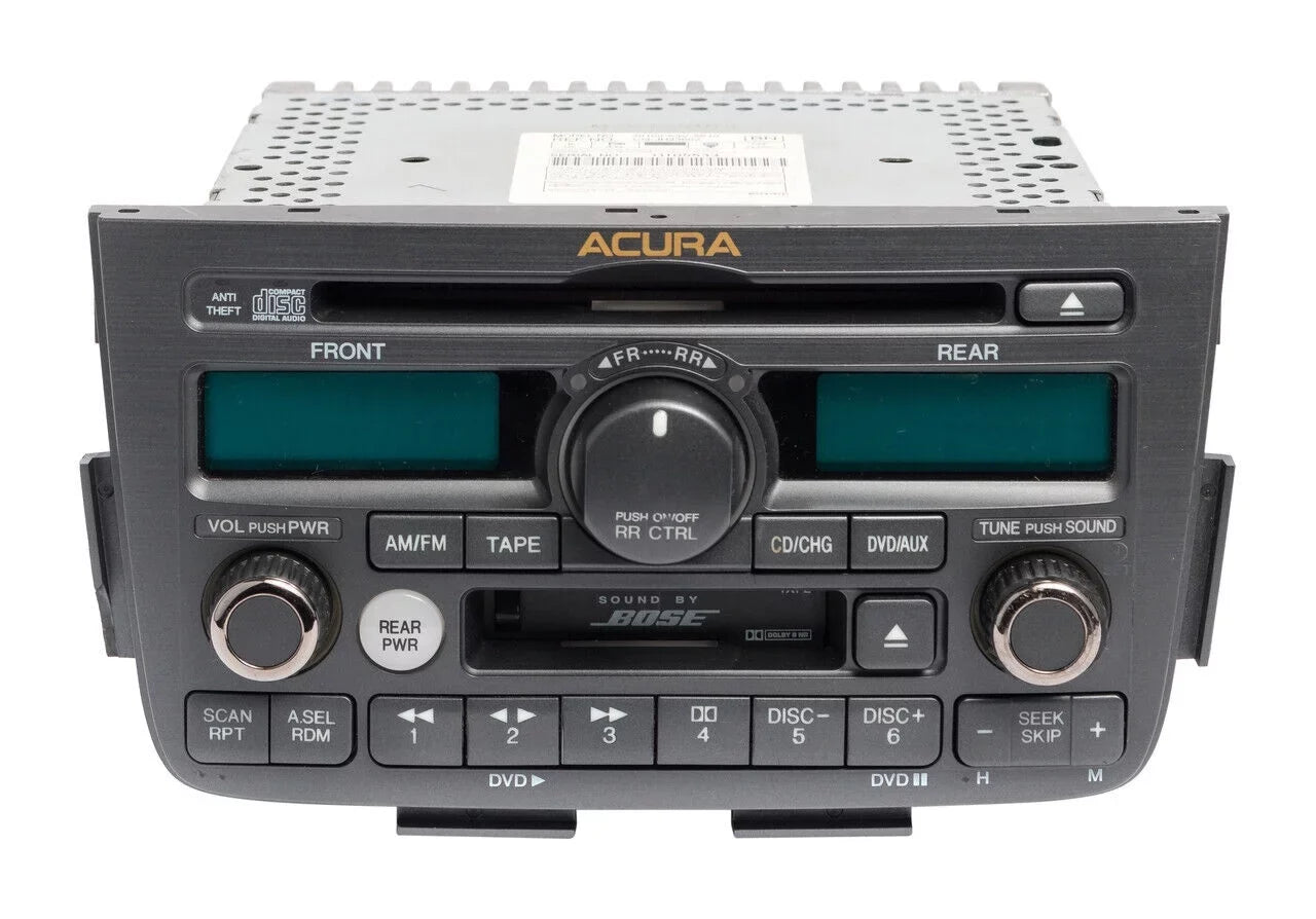 03 04 Acura MDX Radio 6 Disc CD Cassette Player Player 39100-S3V-A610