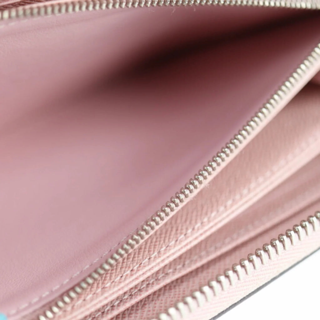 Pre-Owned LOUIS VUITTON Louis Vuitton Zippy Wallet Long M61863 Epi Leather Rose Ballerine Round Zipper Zip Around (Good)