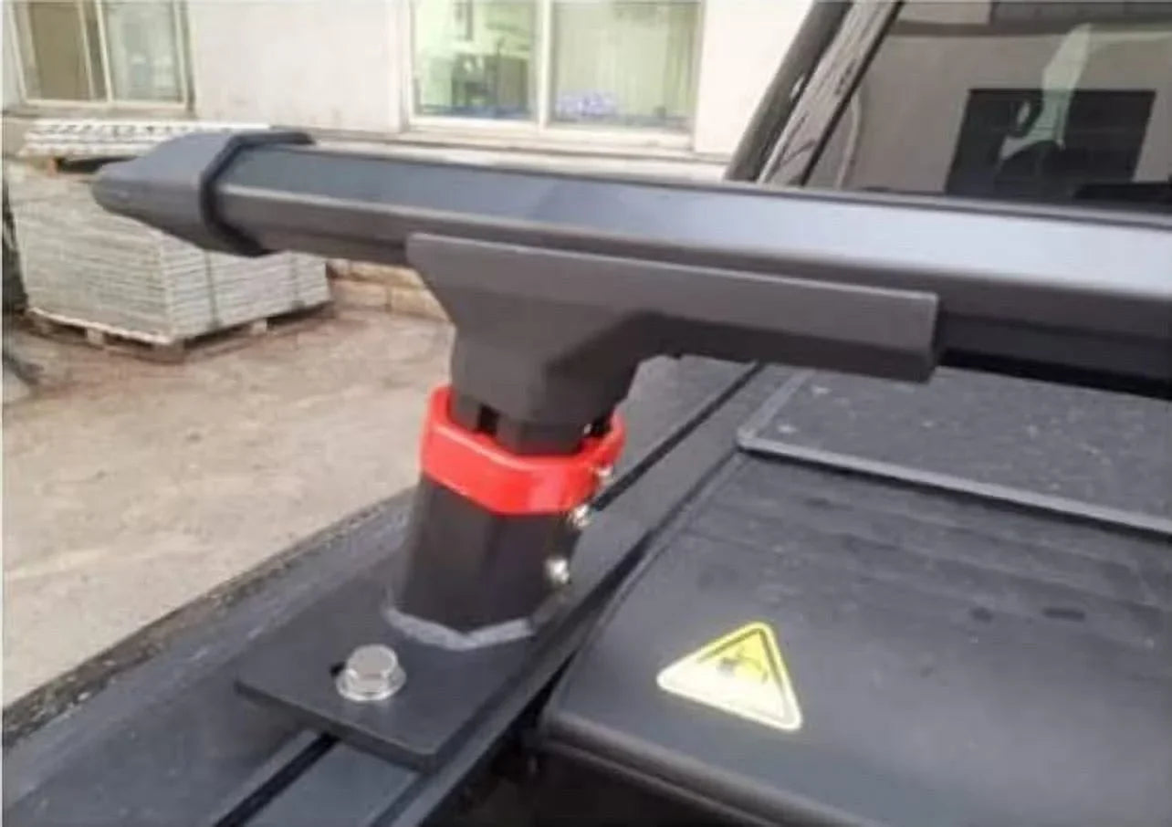 ROSY PIXEL Universal Extendable Pick-Up Truck Rack Bed Rack Aluminum for Tonneau Cover with T-Slot Rail