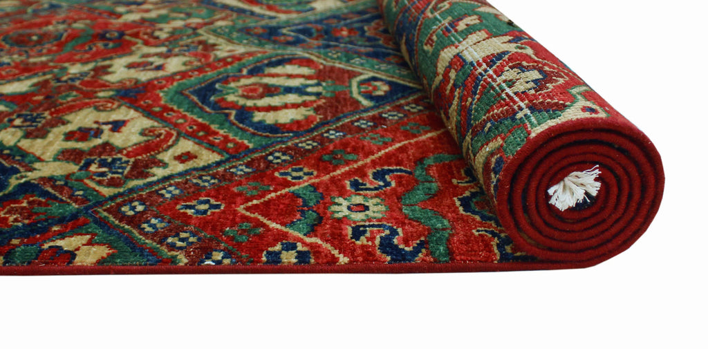 Aria Reggie Red/Blue Rug, 7'11" x 9'10"