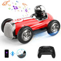 AUOSHI Remote Control Car with 2.4GHz Wireless Bluetooth Speaker 2 Speed Mode Fast RC Car for Kids RC Trucks Music RC Stunt Car Toys for Boys Girls Gifts, Red