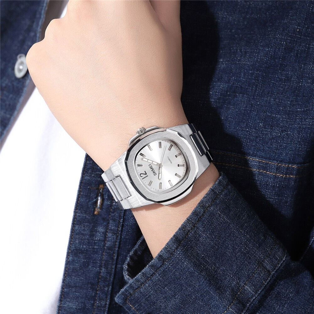 Men Quartz Watch Luxury Gold Steel Male Wristwatch For Business Gift