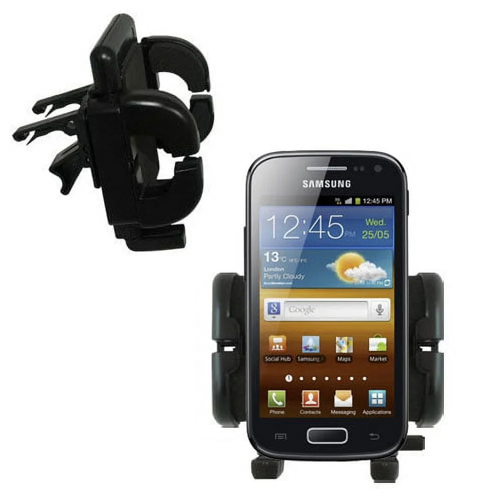 Gomadic Air Vent Clip Based Cradle Holder Car / Auto Mount suitable for the Galaxy Ace 2 - Lifetime Warranty