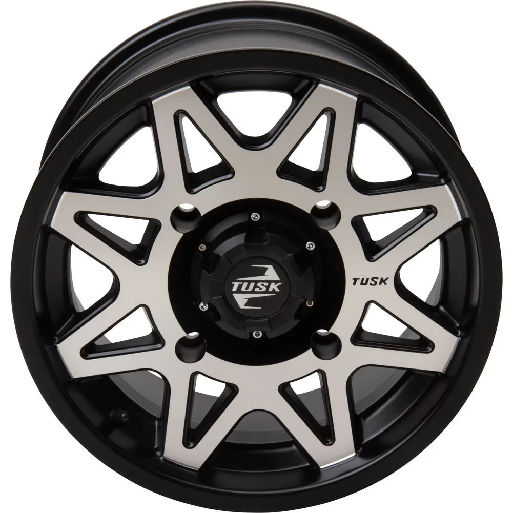 4/110 Tusk Tintic Wheel 14x7 5.0 + 2.0 Ebony For Yamaha Viking VI EPS 2022
