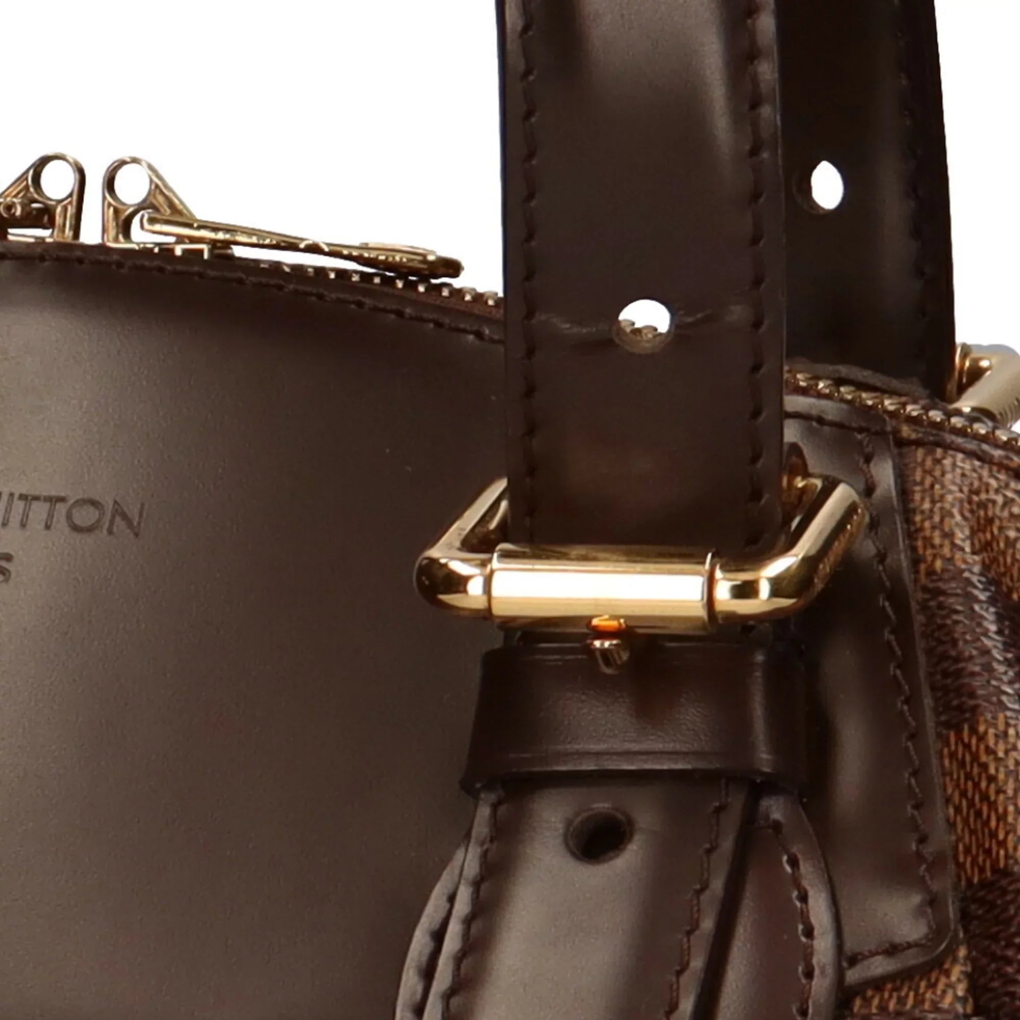 Authenticated Used Louis Vuitton LOUIS VUITTON Verona MM Damier Shoulder Bag Canvas Brown Women's